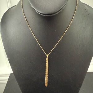 (1)Sterling Forever NEW Y Tassel Nevklace